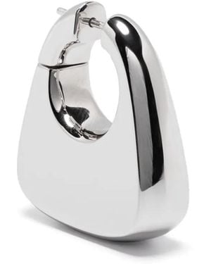 Maria Black Large Tote Earring - White