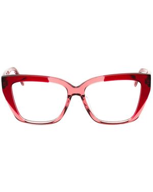 Ferragamo Eyewear Cat-Eye Full Rim Glasses - Red