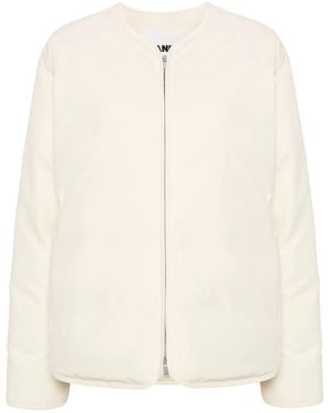 Jil Sander Long-Sleeve Padded Jacket - Natural