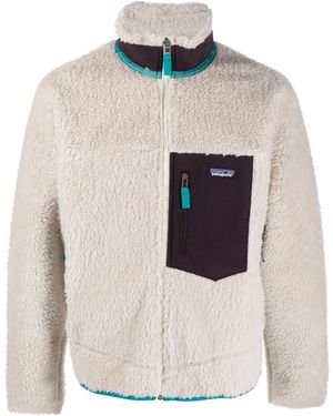 Patagonia Giacca Con Tasche A Contrasto - Bianco