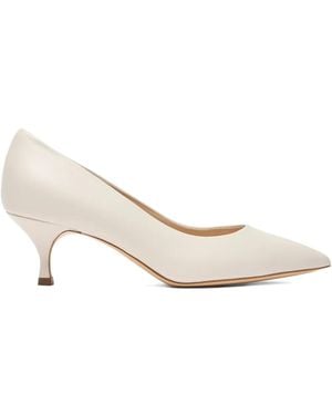 Casadei 50Mm Pointed-Toe Heeled Court Shoes - Natural