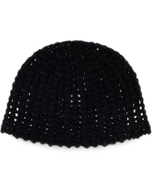 THE GARMENT Andalusia Crochet Beanie Hat - Black