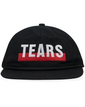 DENIM TEARS Logo-Embroidered Baseball Cap - Black