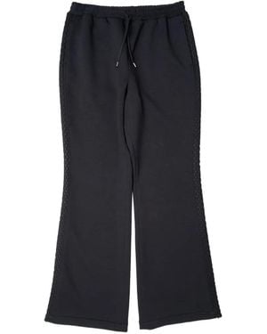 Yoshio Kubo Pantalon De Jogging À Empiècements En Résille - Black