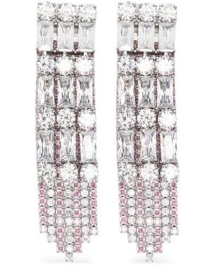 Self-Portrait Tassel Drop Earrings - White