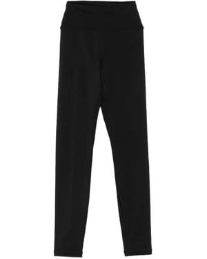 Sporty & Rich Logo-Print Leggings - Black