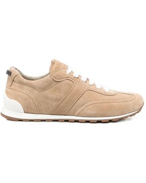 Brunello Cucinelli Suede Sneakers - Natural