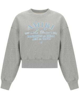 Amiri Cropped Sweatshirt - Gray