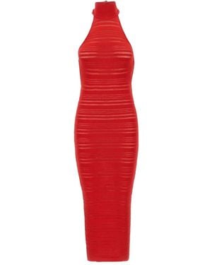 ANDREADAMO Striped Dress - Red