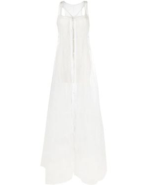 Jacquemus La Robe Dentelle Maxi Paillettenkleid - Weiß