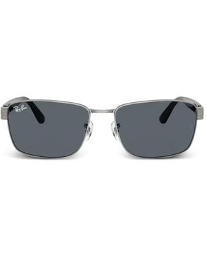 Ray-Ban Rectangle-Frame Sunglasses - Grey