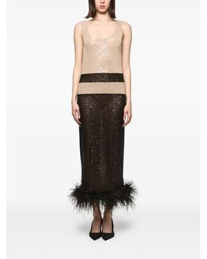 Atu Body Couture Sequin-Embellished Midi Dress - White