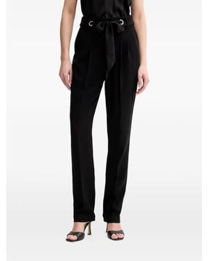 Morgan Bow-Detail Trousers - Black