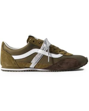 Vans Premium Super Lowpro Lace-Up Suede Sneakers - Green
