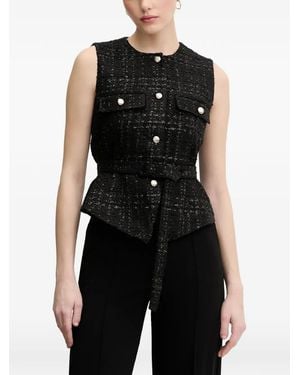 Joop! Viola Tweed Vest - Black