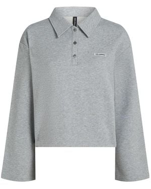 KARL LAGERFELD Sweatshirt Mit Strass - Grau