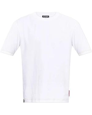 DSquared² Tape V-Neck T-Shirt - White