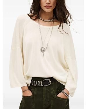 Ba&sh Open-Back Buttoned Jumper - Natural