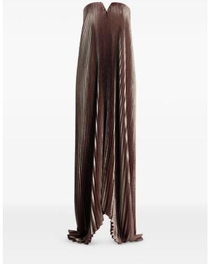 L'idée Tie Pleated Maxi Dress - Natural