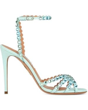 Aquazzura Tequila Sandal 105 - Metallic