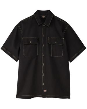 Dickies Contrast-Stitching Pocket Shirt - Black