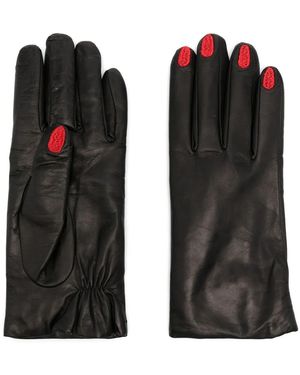 Vivetta Leather Gloves - Black