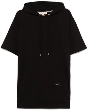 MICHAEL Michael Kors Cotton Hoodie Mini Dress - Black