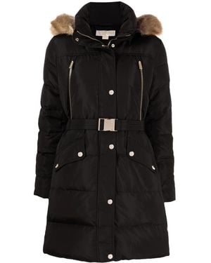MICHAEL Michael Kors ベルテッド パデッドコート - ブラック