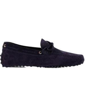 Aurélien Softey Suede Driving Loafers - Blue