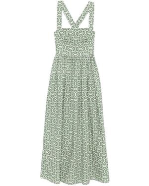 Matteau Crossback Midi Dress - Green