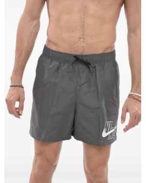 Nike Bañador Con Cintura Elástica Y Logo - Gris