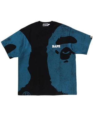 A Bathing Ape Logo-Print T-Shirt - Blue