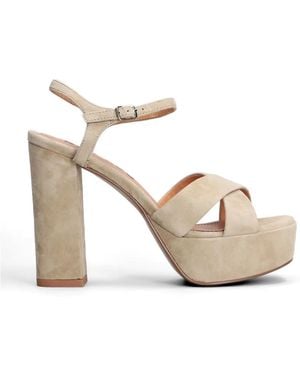 Bibi Lou Primrose Platform Sandals - White