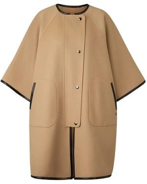 Bogner Idaho Wool Cape Coat - Natural