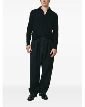 Seven Gauge Strickpullover Mit V-Ausschnitt - Schwarz