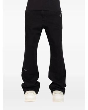GUAPI Logo-Embroidered Jeans - Black