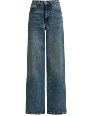 12 STOREEZ Wide-Leg Jeans - Blue