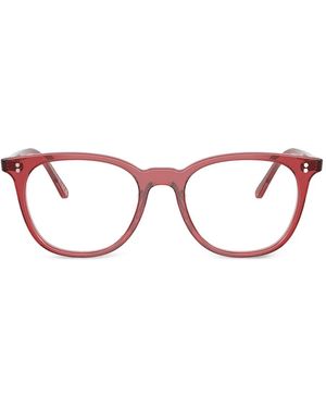 Oliver Peoples Josianne Round-Frame Glasses - Red