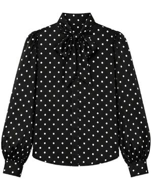 Chinti & Parker Bluse Mit Polka Dots - Schwarz