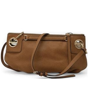 Borbonese Bolso De Hombro London Pequeño - Marrón