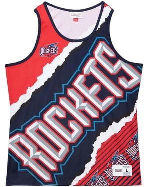 Mitchell & Ness Jumbotron 2.0 Houston Rockets Round-Neck Tank Top - Red
