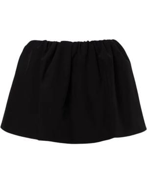 Wardrobe NYC Gathered Mini Skirt - Black