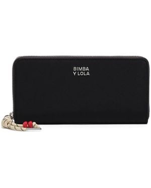 Bimba Y Lola Graphite Zip Purse - Black