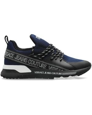 Versace Jeans Couture Logo-Print Trainers - Black