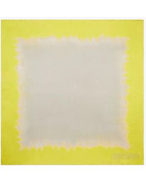 Tory Burch Tie-Dye Silk Square Scarf - Yellow