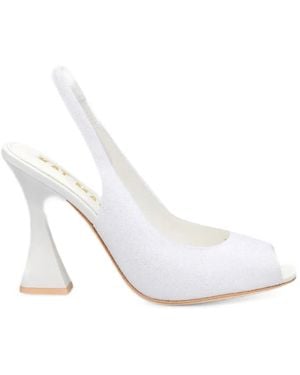 Kat Maconie Slingback-Pumps Mit Glitter-Effekt - Weiß