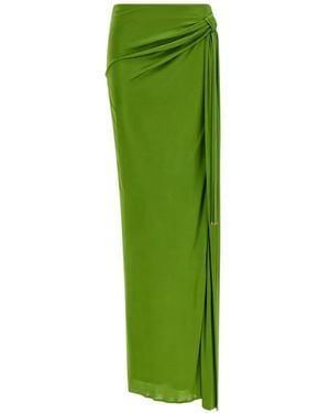 Elisabetta Franchi Viscose Mini Skirt - Green