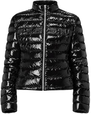 Chiara Ferragni Zip-Up Quilted-Design Jacket - Black