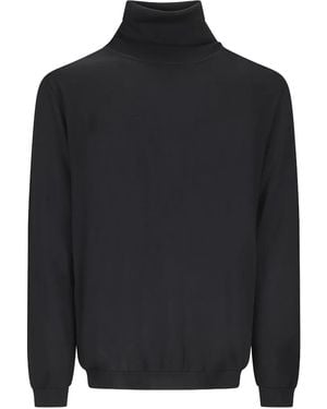 Lardini Turtleneck Wool Jumper - Blue