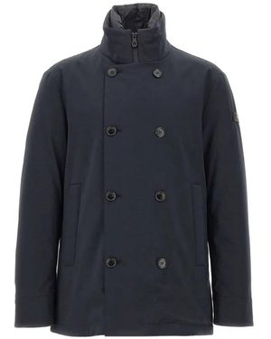 Peuterey Militao Tj Double-Breasted Coat - Blue